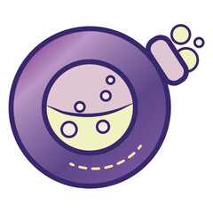 Isolated colored astrology flask icon Vector