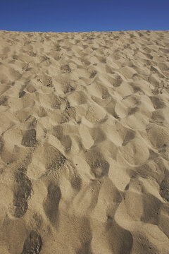 Footprints, Marconi Beach, Cape Cod National Seashore, Wellfleet, Cape Cod, Massachusetts, USA