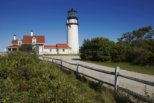 Highland Light, Cape Cod National Seashore, Truro, Cape Cod, Massachusetts, USA