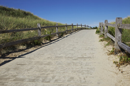 Boardwalk, Cape Cod National Seashore, Cape Cod, Massachusetts, USA