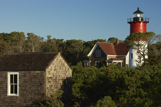 Nauset Beach Lighthouse, Cape Cod National Seashore, Massachusetts, USA