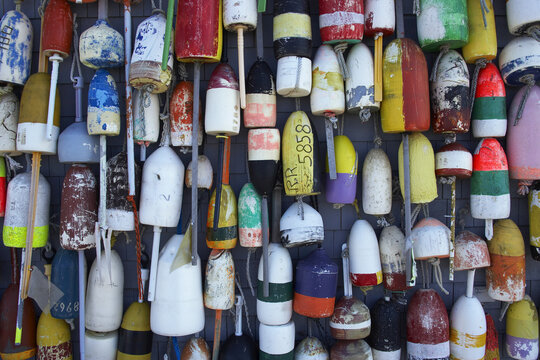 Buoys Hanging on Wall