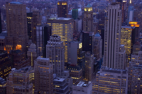 Manhattan Cityscape, New York City, New York, USA
