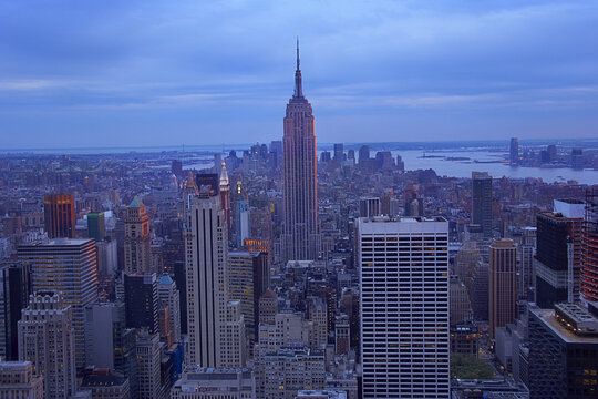 Manhattan Skyline, New York City, New York, USA