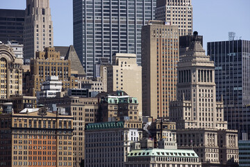 Lower Manhattan Skyline, Battery Park, New York City, New York, USA
