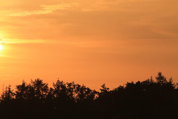 sunset in the mountains