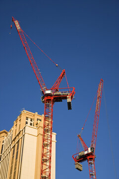 Construction at The Palazzo, The Venetian Resort Hotel Casino, Paradise, Las Vegas, Nevada, USA