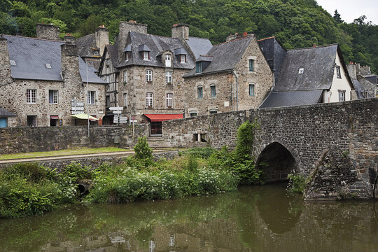 Old Port on River Rance, Dinan, Brittany, France