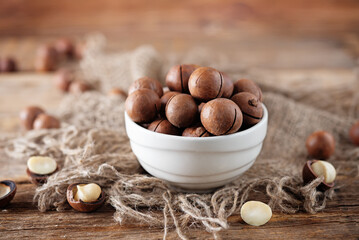 Fresh dried macadamia nuts