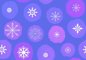 Winter seamless snowflakes pattern for wrapping paper and fabrics and linens and kids clothes print and Noel