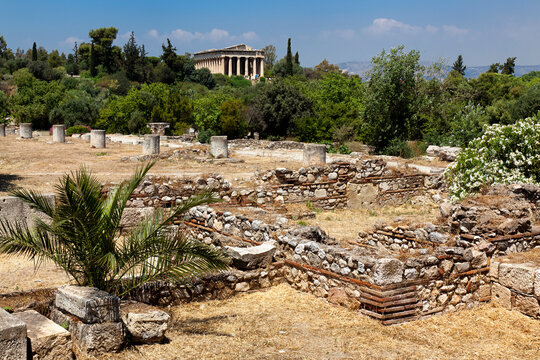 Temple of Hephaestus, Ancient Agora of Athens, Athens, Attica, Greece