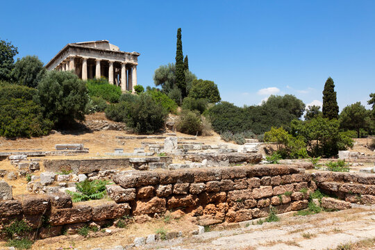 Temple of Hephaestus, Ancient Agora of Athens, Athens, Attica, Greece