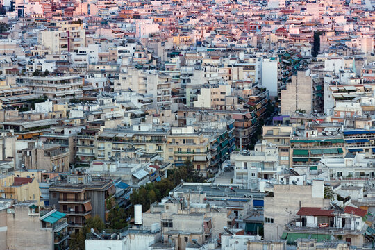 Overview of Athens, Attica, Greece