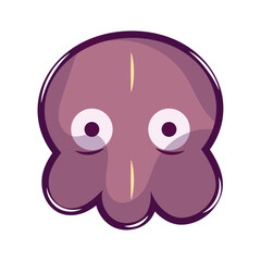 Isolated colored skull magic icon Vector