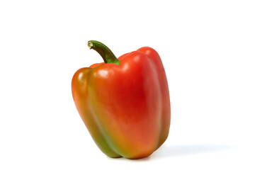 Red pepper on white background