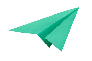 Colorful colored plane origami from the paper - obrazy, fototapety, plakaty