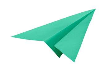 Colorful colored plane origami from the paper