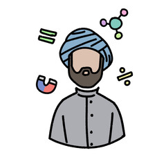 Muslim Scientists Illustrations