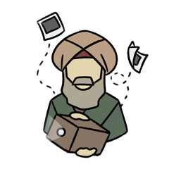 Muslim Scientists Illustrations