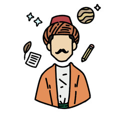 Muslim Scientists Illustrations