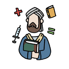Muslim Scientists Illustrations