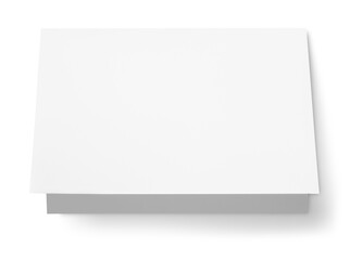 Collection of blank white paper card