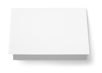 Collection of blank white paper card