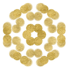 Gold Glitter Mandala