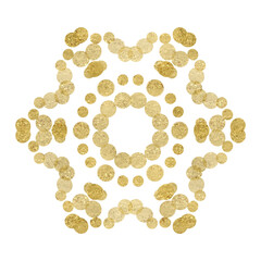 Gold Glitter Mandala