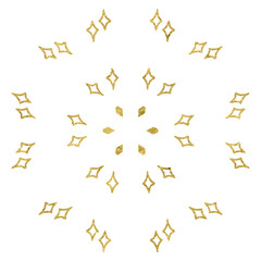 Fototapeta premium Gold Glitter Mandala