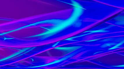 Abstract of clear wave plane in a spiral against blue-purple lighting background. Concept 3D CG of technological innovations, strategies and revolutions.