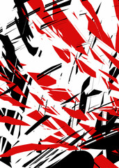 seamless abstrac pattern with red and white stripes