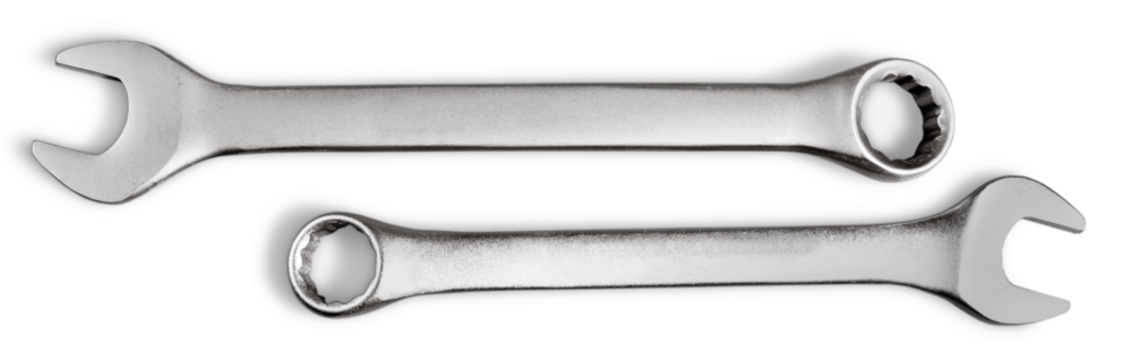 Metal chrome tools for auto or construction