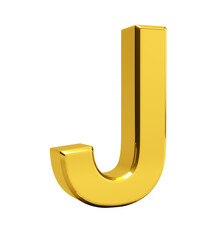 Letter J. 3d render