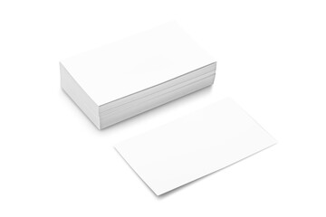 Blank white Business Card mockup