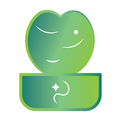 Isolated green indoor plant icon Vector