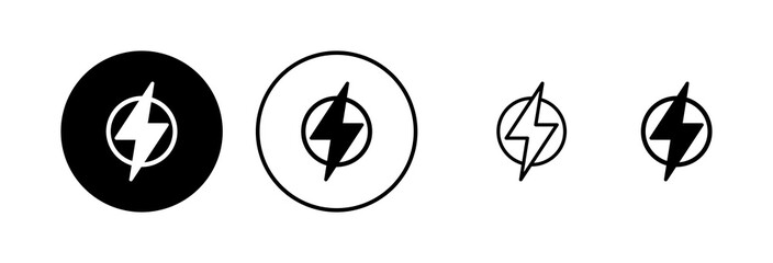 Lightning icon vector illustration. electric sign and symbol. power icon. energy sign