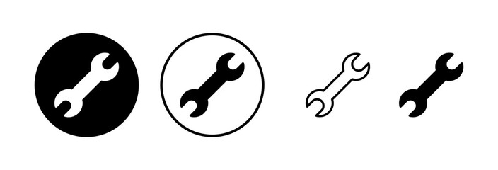 Wrench icon vector illustration. repair icon. tools sign and symbol