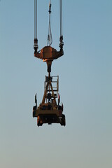 Fototapeta premium crane on sky
