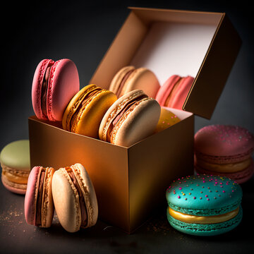 macaroons in a box