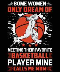 Basketball Graphic Vector t-shirt Design