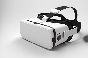 VR glasses on a white backdrop. Generative AI