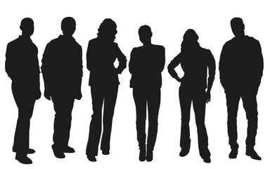 People silhouettes 23