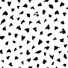 Hand drawn brush strokes seamless pattern