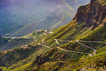 Bergstrassen auf Teneriffa