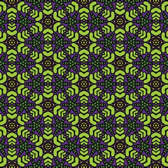 Thai pattern fabric, mandala pattern