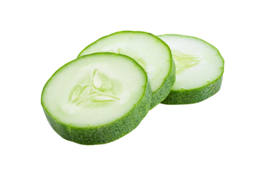 Cucumber slice isolated on transparent png