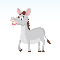 vector illustration of a donkey