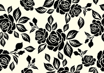 Exclusive rose flower motif, Vector eps 10