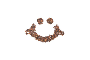 Clove smiley with white background